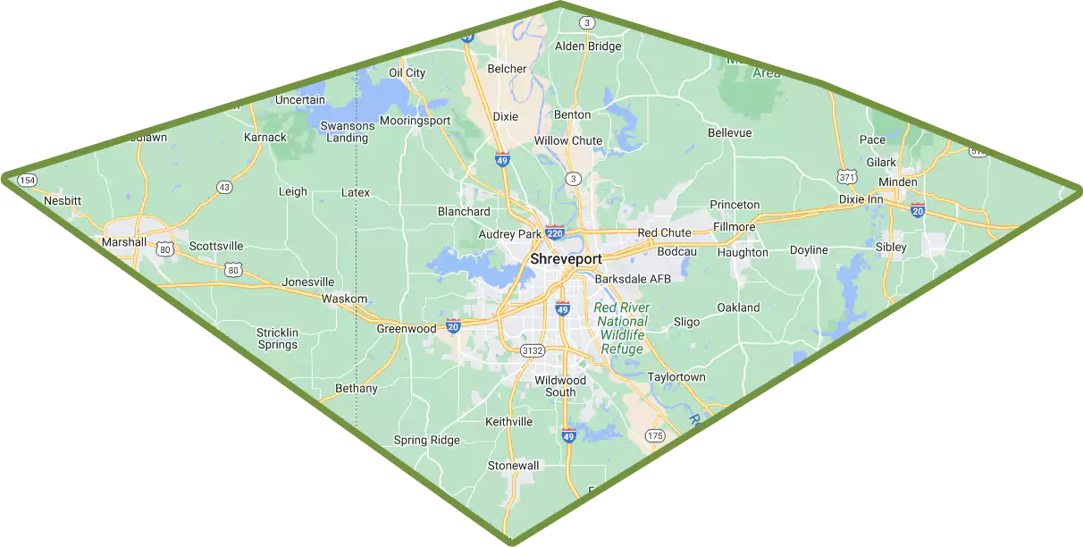 Cypress Solar & Roofing Service Area Map