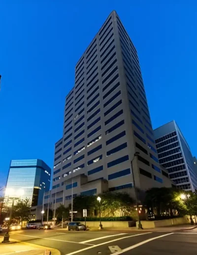 High-rise commercial building roofing project